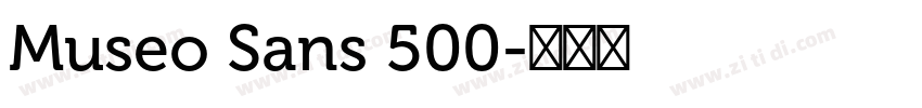 Museo Sans 500字体转换